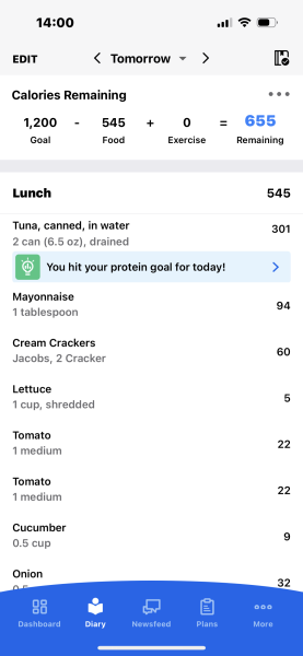 Is this too much lunch for a diet? 