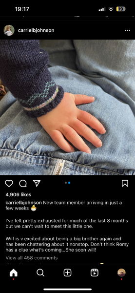 Carrie Johnson pregnant?