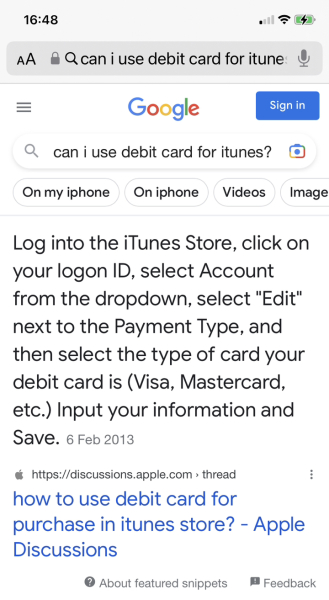 Is it possible to top up iTunes with Revolut or any other card?