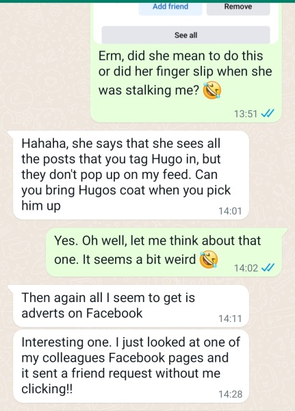 What’s all this about Facebook sending a friend request to anyone whose profile you’ve viewed?! 