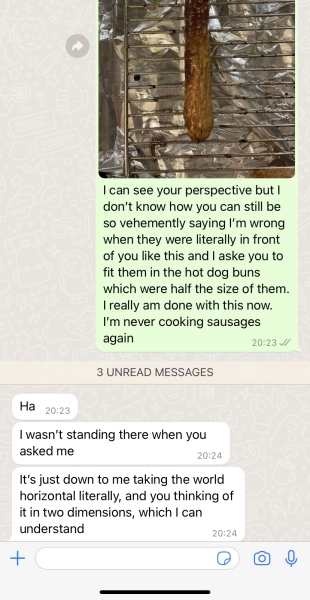 Help me solve this sausage debate