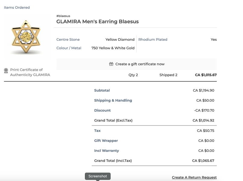 Has anyone bought jewellery from glamira.co.uk ?