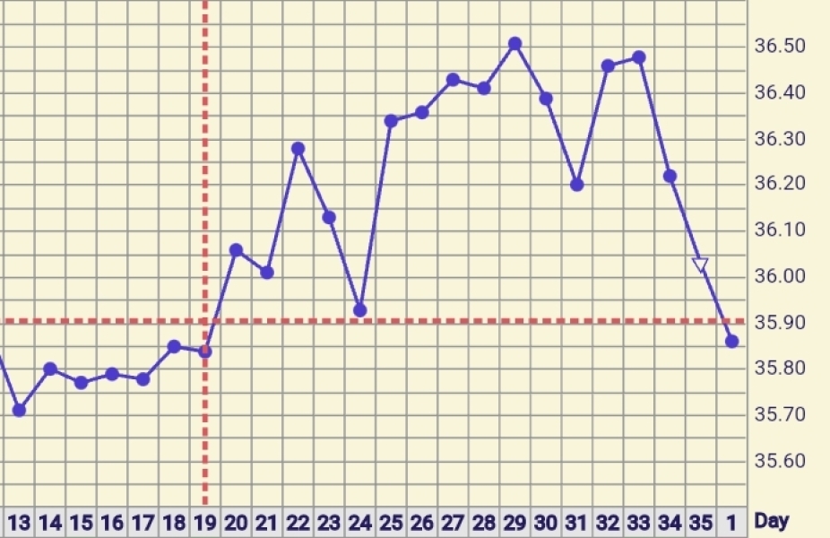 BBT Charting - are my post ovulation temps high enough?