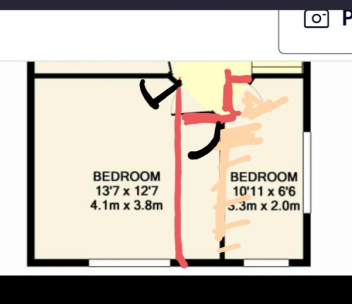 How can we even up these bedroom sizes??