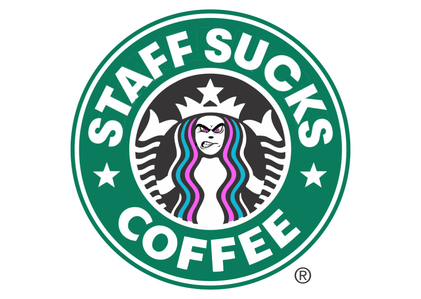Video of Starbucks employee in UK branch