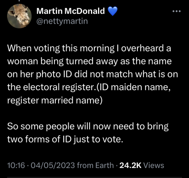 To remind you that no photo ID = no right to vote. 