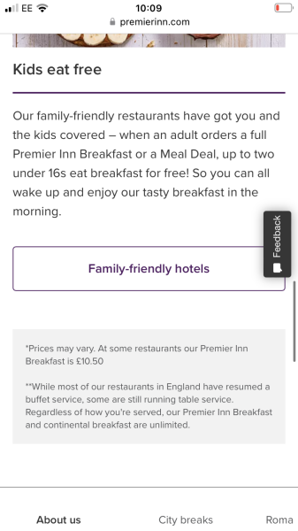 Hotel breakfast
