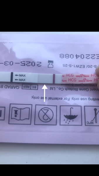 6dpo positive pregnancy test 