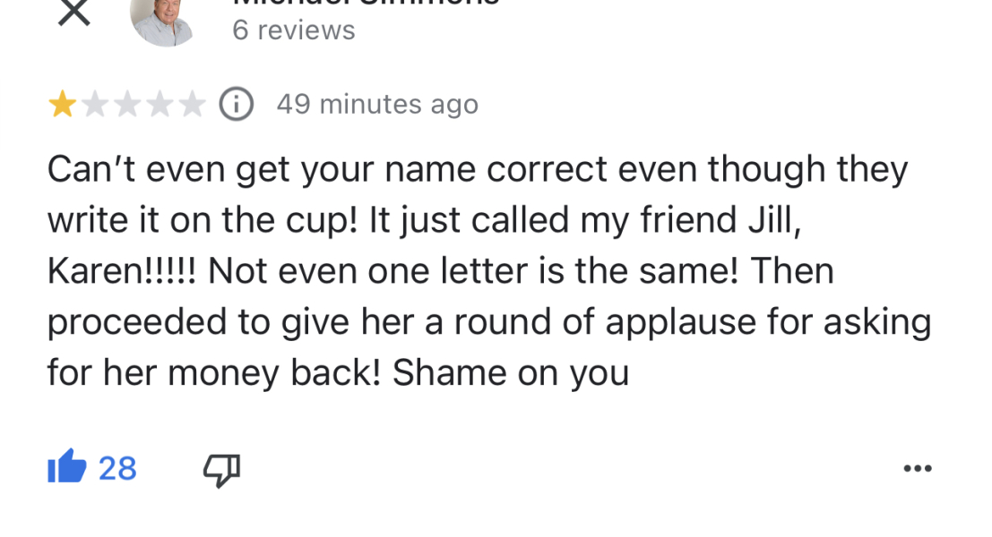 Video of Starbucks employee in UK branch