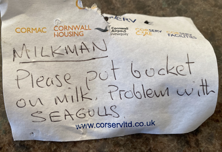 To ask the milkman for replacement milk?