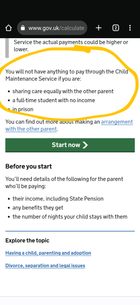 Child maintenance 