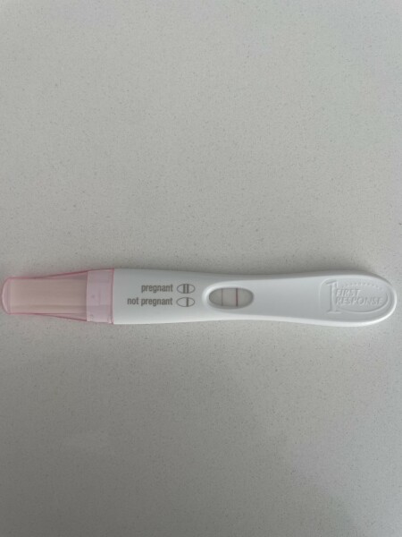 Faint positive 13 days post trigger shot 