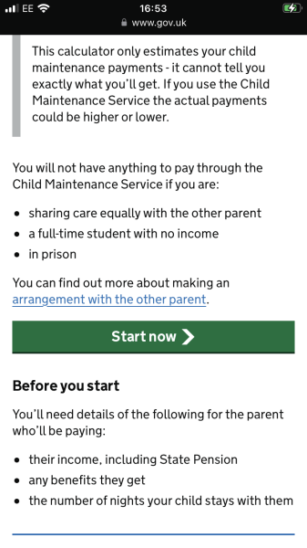 Child maintenance 