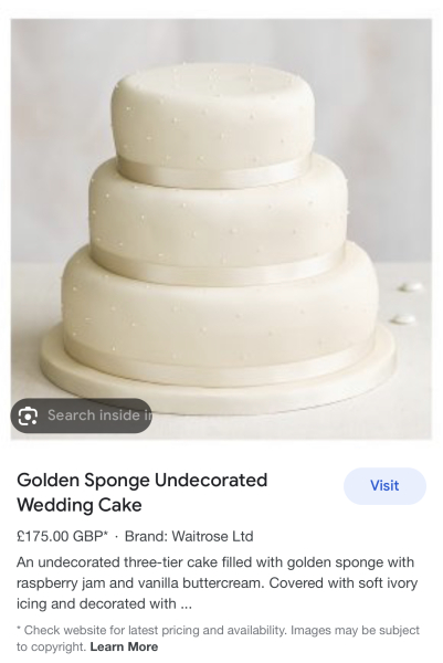 To complain about my wedding cake?