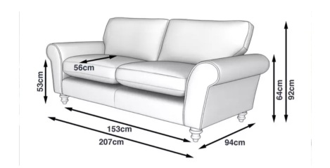 Which size sofa (with diagram)