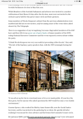 SNP shenanigans continued…