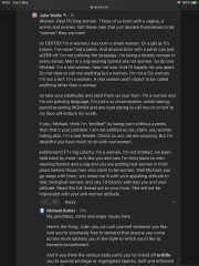 I’m “entitled” for actually being a woman?