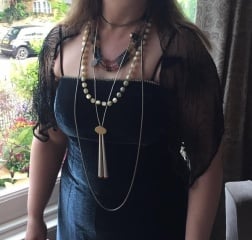 Overlay for evening dress