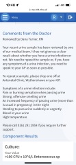 Urine test inconclusive
