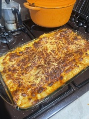 Lasagna is undercooked