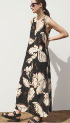 Midi dress with no waist