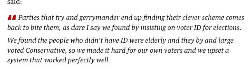 To remind you that no photo ID = no right to vote. 