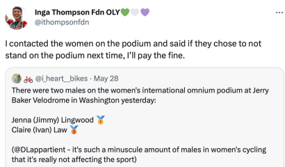 New British Cycling trans policy