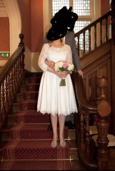 Help finding outfit for 40-ish bride, second wedding