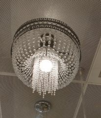 Is there any hope of installing a chandelier on this ceiling rose?