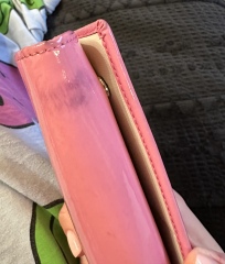Stain removal help, Patent Leather purse. 