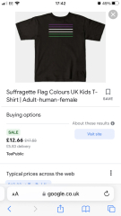 Suffragette coloured t-shirt (or jumper) 