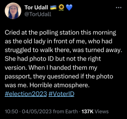 To remind you that no photo ID = no right to vote. 