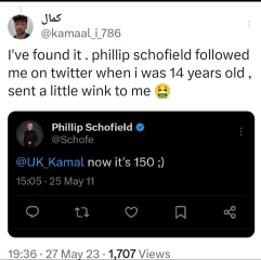 There we go Schofield has admitted ‘affair’