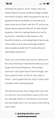 Year Abroad at Geneva University -helpful advice/hints welcome!