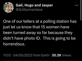 To remind you that no photo ID = no right to vote. 