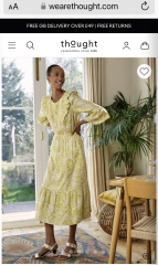 Wedding guest summer dress with long sleeves 