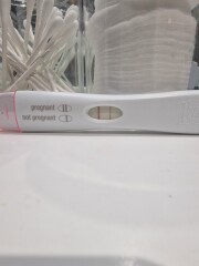 4 weeks 4 days - faint control line? Stronger test line