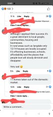 To feel disgusted with this article when families are being made homeless every day