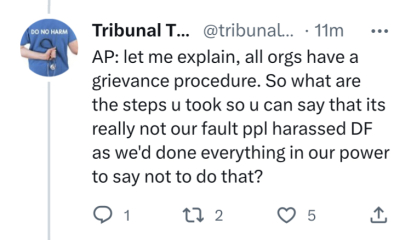 Denise Fahmy taking Arts Council England to an Employment Tribunal because she has been harassed for being gender critical.