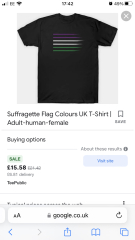 Suffragette coloured t-shirt (or jumper) 