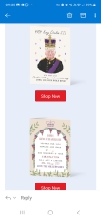 Seriously Moonpig! A card to the King?!