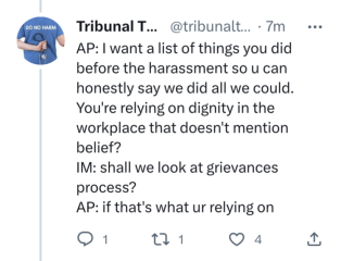 Denise Fahmy taking Arts Council England to an Employment Tribunal because she has been harassed for being gender critical.