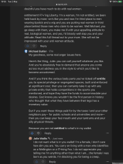 I’m “entitled” for actually being a woman?