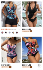 Swimwear for holiday size 16/18