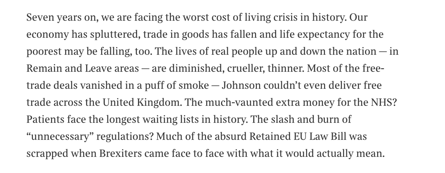 To ask what stops you voting for the tories ?