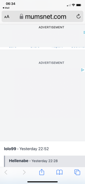 Adverts three quarters of page