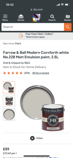 To paint my living room… magnolia 🥸