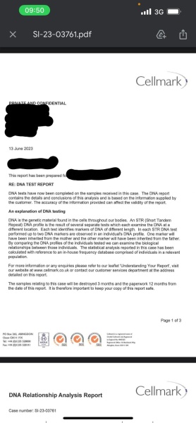 Dna results 