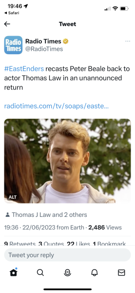 EASTENDERS 64 - LOLA IS DEAD - no spoilers TV PACE 