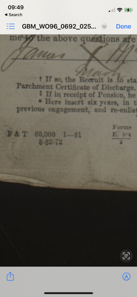 Army sign up record - any help re: phrase used 